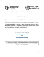 Joint FAO/WHO Expert Consultation on Risks and Benefits of Fish Consumption publication cover