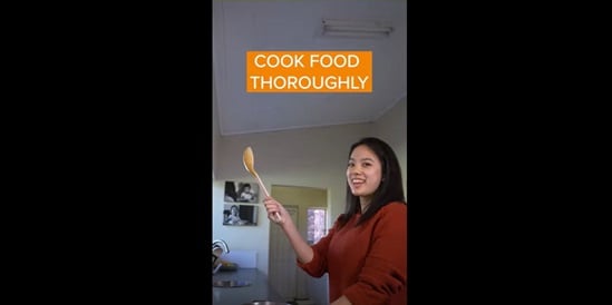Food safety: cook food thoroughly video thumbnail