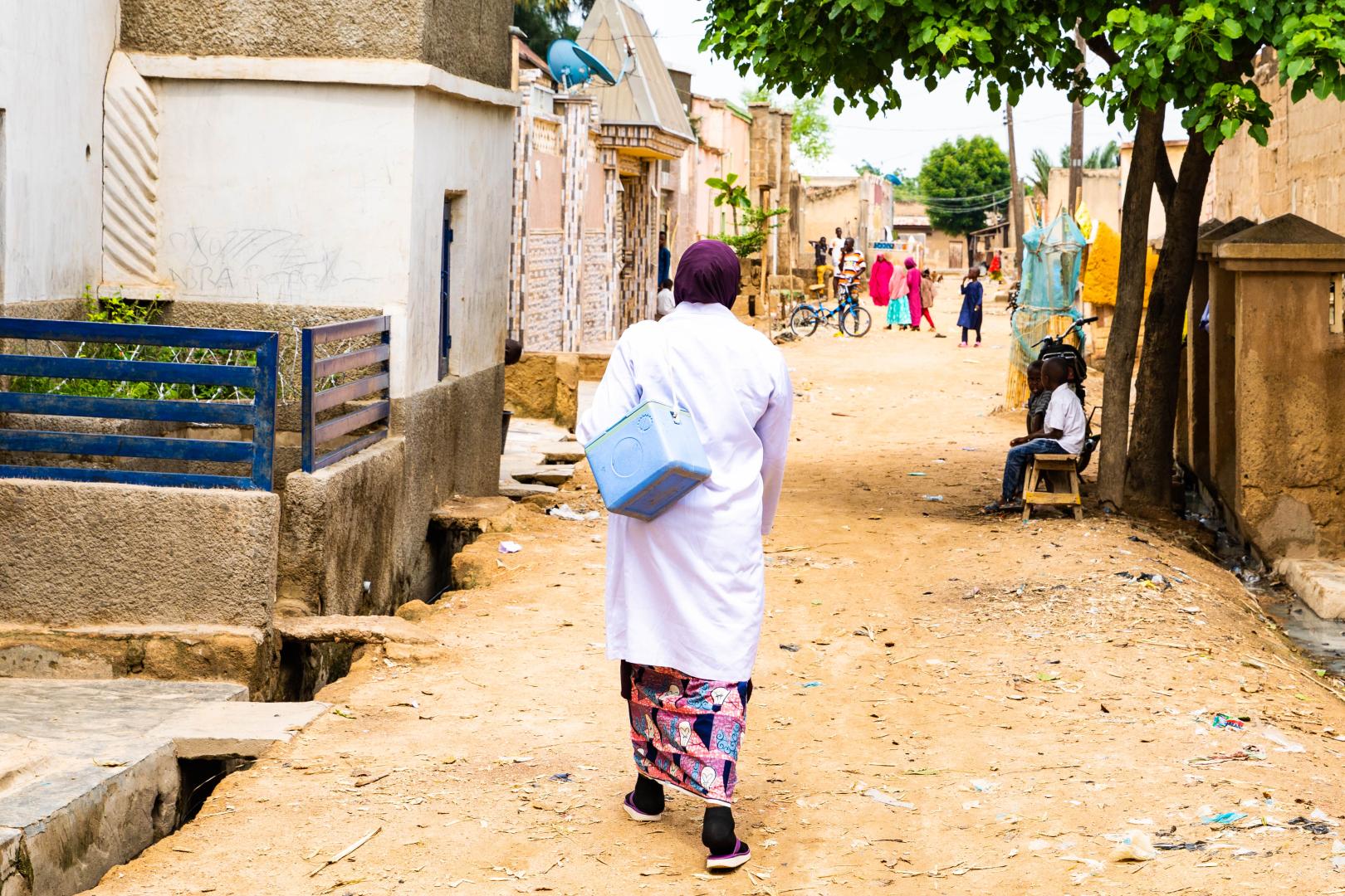 Aishatu Umar A vaccinator in Ungogo LGA Kano State