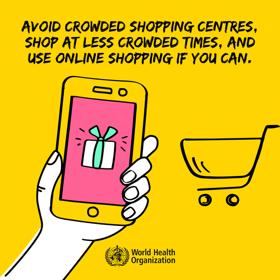 Avoid crowded places